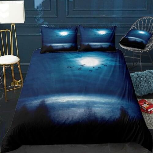 Blue hope Quilt Cover Pillowcase 3Piece Comforter Bedding Set With Pillow Case Single Double Duvet Cover Home Decora