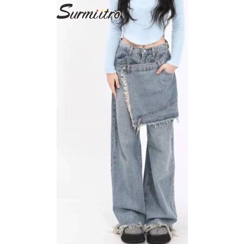 Женские рваные джинсы SURMIITRO China At AliExpress