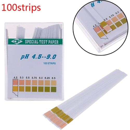 100pcs PH Test Strips Litmus Paper PH4.5-9.0 Alkaline Acid Test Paper for Water Saliva Urine Testing PH Test Meter