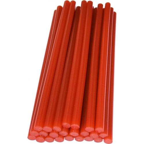 25PCS Hot Melt Glue Stick Bright Red Lacquer Wax DIY Gift Box Seal Christmas Valentines Day Wine Bottle Cap Painting 11*200mm