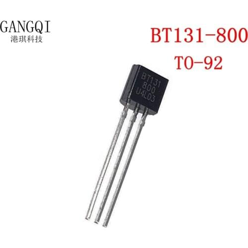 30PCS BT131 BT131-800 TO-92 transistor1A800V 131-8D Voltage Regulator TO-92 New Good Quality Chipset