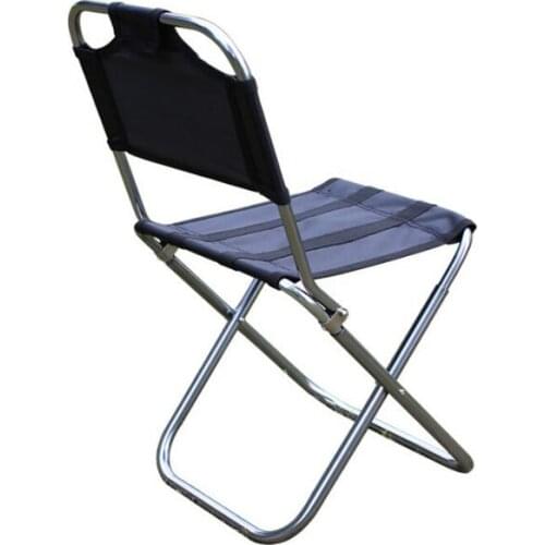 48*24*23cm Portable Folding Beach Chair Outdoor Fishing Chair Ultra-Light Backrest Chair Camping Barbecue Stool