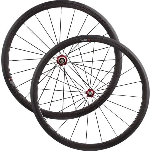 700C 38mm Tubeless 25mm Wide Carbon Fiber Road Bicycle Wheels