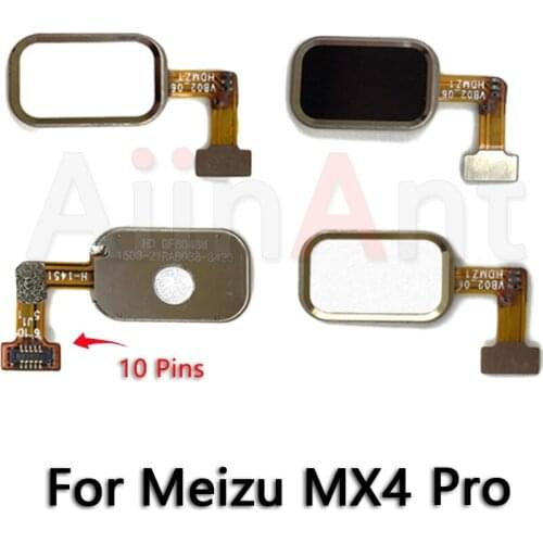 Aiinant Original Home Key Button Touch ID Fingerprint Sensor Flex Cable For Meizu MX4 MX 4 Pro Home Flex