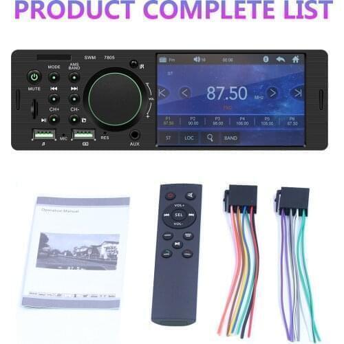 Bluetooth 4.0 Car Radio Rear Camera 1Din 4.1 Inch HD Touch Screen MP5 Stereo Audio MP3 Music Player Multimedia Autoradio FM Aux