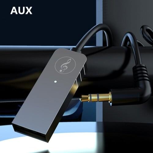Bluetooth-Compatible Receiver 5.0 Adapter Hands Free USB Dongle 3.5mm Jack Aux Audio Adapter Stereo Music Wireless Receiver New