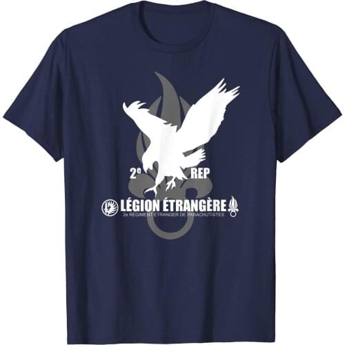 Foreign Legion Paratrooper Men T-shirt 2 Rep Short Casual 100% COTTON O-Neck men clothing