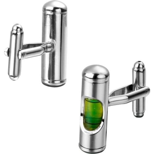 KC-180 Factory Supply Level Cuff Links Quality Brass Material Green Functional Gradienter Design Free Shipping