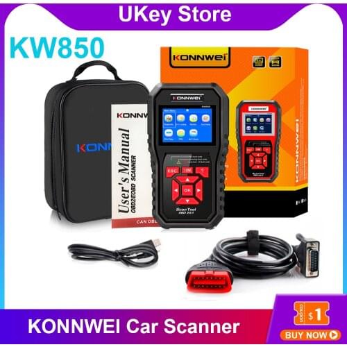 KONNWEI KW850 Professional Obd2 Car Diagnostic Scanner Tools Automotive Code Reader Diagnostic Check Engine With Multi-language