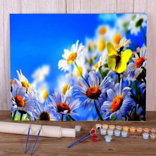 Flower Butterfly Animal Plant Painting By Numbers Kit Oil Paints 50*70 Painting On Canvas Handmade For Handiwork