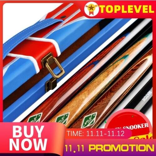RILEY Snooker Kit Handmade 3/4 Piece Snooker Cue One Piece Cue with RILEY Case with Professional Extension 10mm Tip Billiard Cue