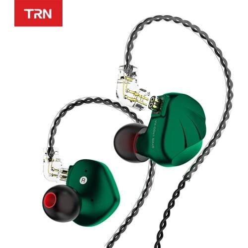 TRN VX 6BA+1DD Hybird In Ear Earphone HIFI Monitor Running Sport Headset Earbud with 2Pin 0.75MM Connector TRN V90 BA5 BT20S