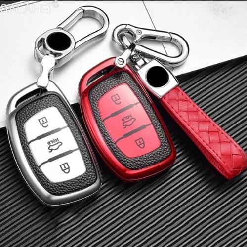 New TPU Car Key Case For Hyundai IX30 IX35 IX20 Tucson Elantra Verna Sonata Smart Remote Cover Keychain Protect Bag Accessories