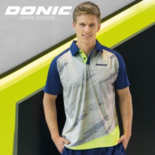 Original Donic Table Tennis Clothing Suit Men Women Sportswear Short Sleeved Table Tennis Clothes 83207