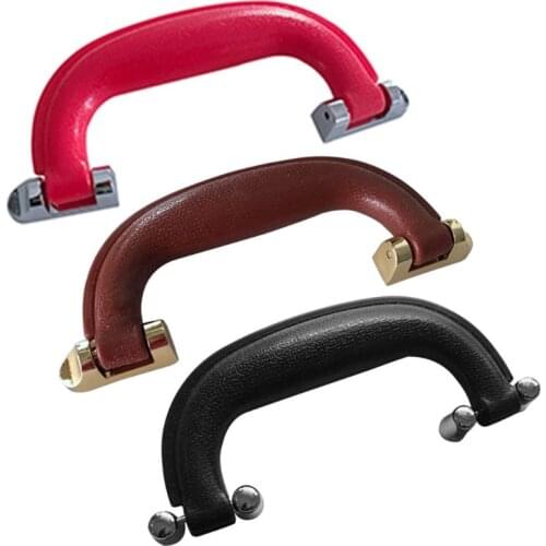 1Pc Plastic Suitcase Handle Square Shape Retro Metal Base Box Frame Parts Bag Luggage Case Pull Grip Repairing DIY Tool Hot