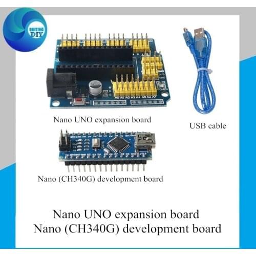 Arduino nano V3.0 CH340G improved version Atmega328P development board NANO UNO multi-purpose expansion board Support Win8/10/7