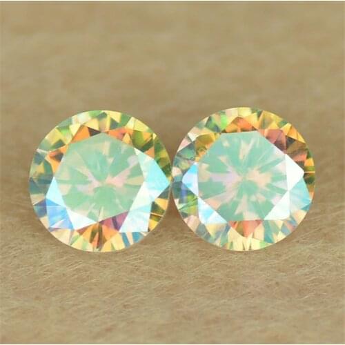 Sale 5A Quality 2.0-15mm Round Shape Cut Plating AB Color Glass Stone Beads Loose Lab Created Synthetic Gems For DIY Jewelry