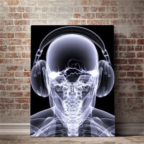 Modern Home Decor Classic Posters Painting Wall A White Skull Canvas Paintings Art Prints High Quality Modular Picture