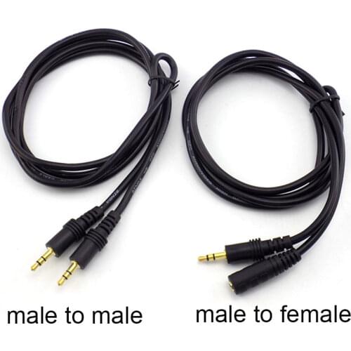 Male to Female 3.5mm Jack Headphone Extension Cable Audio Stereo AUX Extender Cord For MP3/4 TV Computer 1.5/3/5/10 Meter