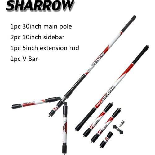 1Set Archery Carbon Stabilizer System Balance Rod Recurve Compound Bow Damping Competition Shooting Hunting Accessories