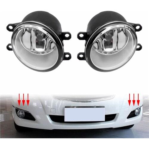Fit For Toyota Camry Corolla RAV4 MATRIX VENZA 2 Pcs Black Shell Daytime Running Light Car Driving Lamp Fog Light With Bulb