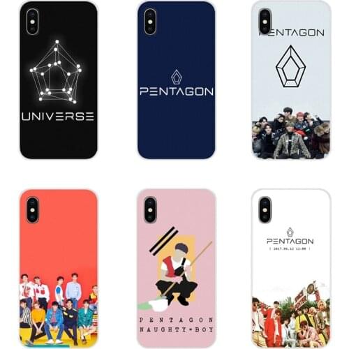 For Motorola Moto X4 E4 E5 G5 G5S G6 Z Z2 Z3 G G2 G3 C Play Plus Accessories Phone Shell Covers Pentagon kpop Korean group boy