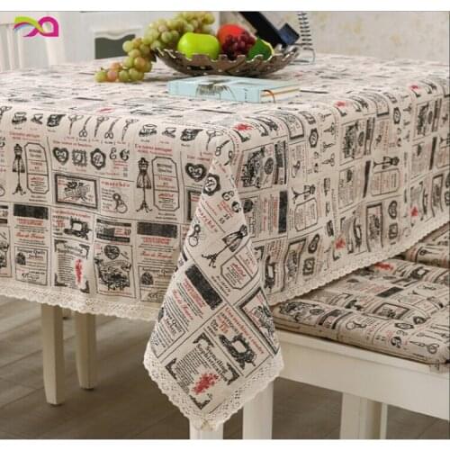 Free Shipping!Hot sale Linen Table Cloth Tableclothes Print Dining Table Cover Kitchen Home Textile Home decor Zakka