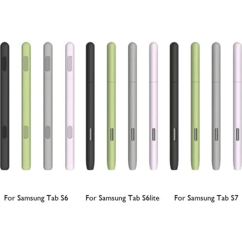 For Samsung Galaxy Tab S6/S6 Lite/S7 S-Pen Cover Cute Tablet Silicone Tablet Stylus Pencil Case Tablet Silicone Pencil Case