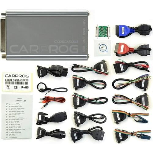 CARPROG V10.93 FULL ECU Airbag Reset Detector Complete Set of 21 Adapters for EEPROM In-circuit Programmer Airbag Reset Tool