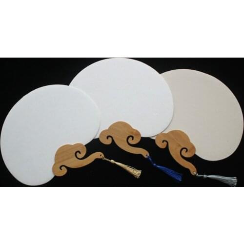 DIY Xuan Paper Fan Chinese Brush Calligraphy Ink Painting Creation Paper Fans Blank 3pcs/lot Classical Hand Fan DIY Art Supply