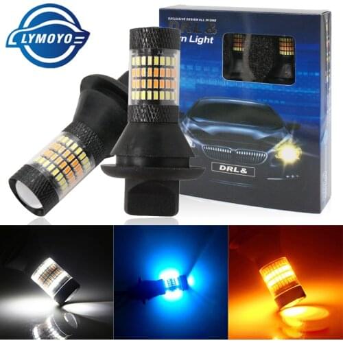DRL Canbus P21W PY21W W21W T20 7440 96LED BAU15S BA15S 1156 Daytime Running lights&Turn Signal Light Dual Mode External Lights