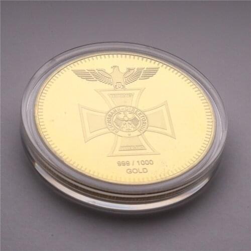 100 MILLS.999 Gold-Plated REICHSBANK 1871 Souvenir Coin Commemorative Gold Coins Collection