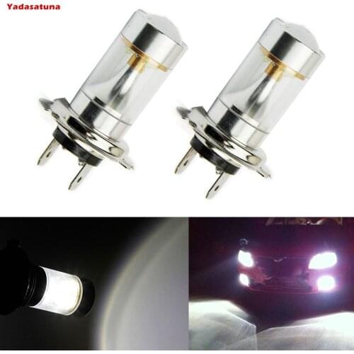 2pc 30W H7 6000K Driving LED Light Bulbs Fog Beam CREE XBD-R5 Chips illuminant DRL Lamps replacement