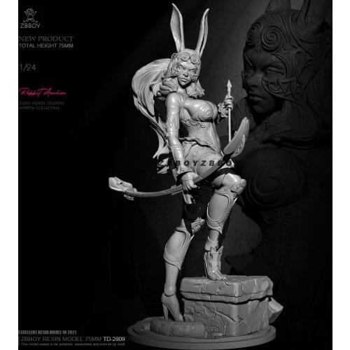 75mm Resin model kits figure beauty colorless and self-assembled TD-2809