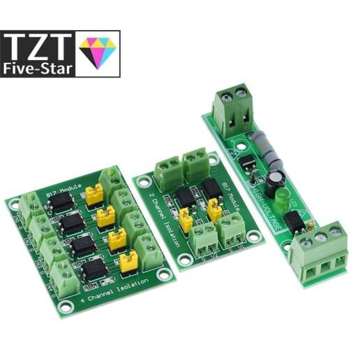 PC817 1 2 4 Channel Optocoupler Isolation Board Voltage Converter Adapter Module 3.6-30V Driver Photoelectric Isolated Module