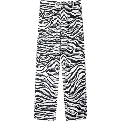 Cool Polyester Pants Women Loose Print Casual Mom Sweatpants Big Size 3XL Fashion New Elastic Sexy Stripe Trousers