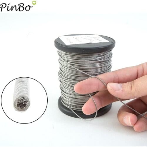 5 Meter wire Rope PVC Transparent Coated Cable Stainless Steel rope Clothesline Diameter 0.8mm 1mm 1.5mm 2mm 3mm