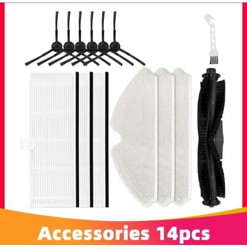 Roller Brush Hepa Filter Mop Cloth Replacement Kit for Proscenic M7 Pro Vacuum Cleaner Spare Parts