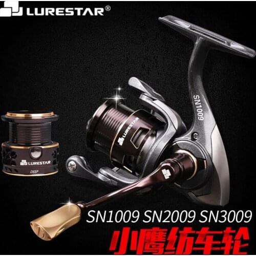 LURESTAR SN1009 Double Spool Spinning Fishing Reel SN2009 SN3009 Distance Throwing Spinning Rod 4-12kg Drag 8+1BB Fishing Reels