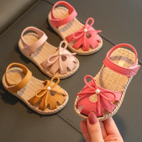 Girls' Sandals 2021 New Fashion Princess Summer Soft Soled Antiskid Casual Beach Shoes Baotou Little Girl SandalsToddlerSandals