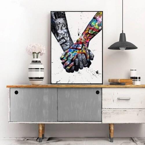 Tattoo Hand Street Graffiti Art Canvas Painting Art Posters and Prints Wall Art Picture for Living Room Home Decor Cuadros