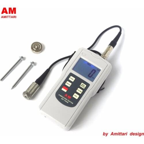 Genuine Brand AMITTARI Vibration Tester Meter Analyzer Bearing condition monitoring 10-10KHz AC output USB BLUETOOTH RS232