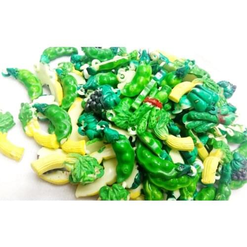 100X cake Decoration - Vegetable - Charm Bracelet Girls Beads Necklace Fashion Pinata Birthday Party Favors Gift Novelty Prize