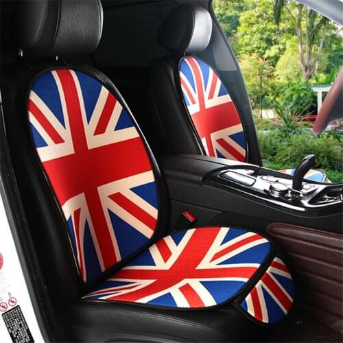 Universal New Car Seat Cover 5 Seats Seat Cushion Breathable Cotton And Linen British Flag Pattern Car Styling For Sedan SUV