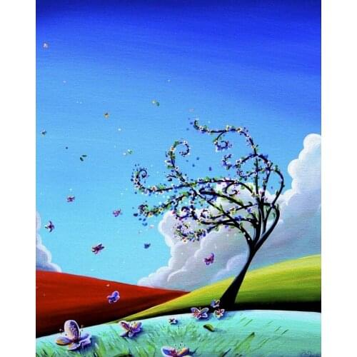 Springtime Art print Silk poster Home Wall Decor