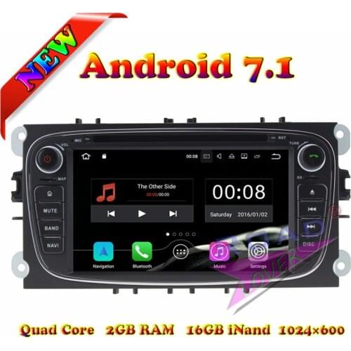 Wanusual 2G+16GB Android 7.1 Quad Core Car Multimedia DVD Player Radio For Ford Focus 2009-2010 Stereo GPS Navigation Head Unit