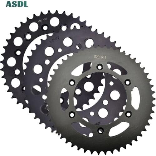 520 43T 47T 51T Motorcycle Rear Sprocket Cam For Honda CRF230 CRF230M CRF230L CRF 230 CRM250 CRM250K CRM250L CRM250R CRM 250