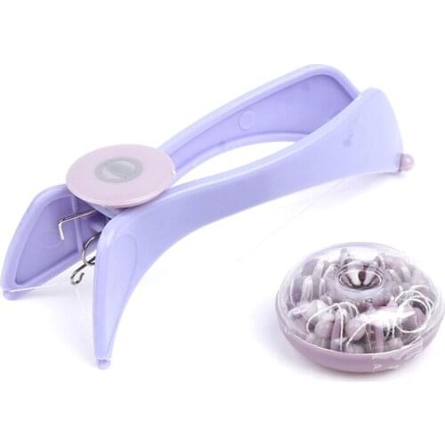Women Facial Hair Remover Spring Threading Epilator Face Defeatherer DIY Makeup Beauty Tool for Cheeks Eyebrow