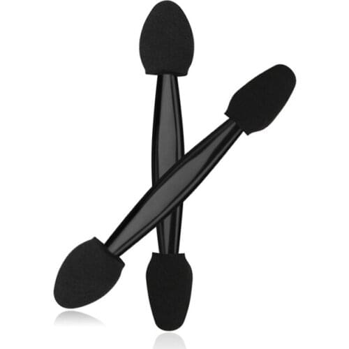 100pcs Double-Head Sponge Eye Shadow Eyeliner Brush Lip Brush Sponge Applicator Tool Portable Skin-friendly Beauty Makeup Tools