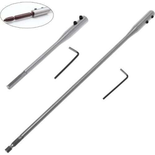 150/300mm Fit For Flat Drill Bit Deep Hole Shaft Hex Extention Holder Connect Rod Tools